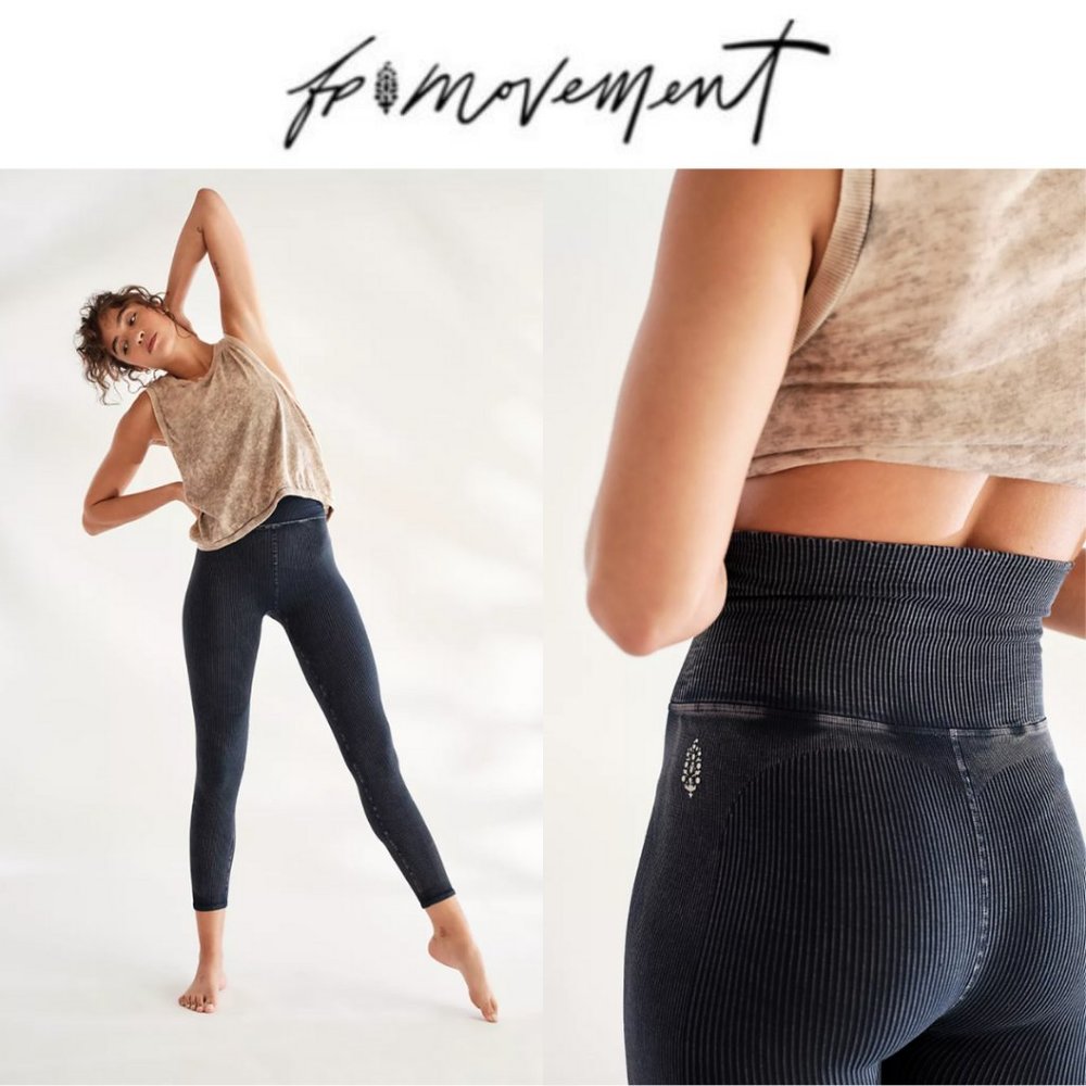 Free People Ultra High-Rise 7/8 Happiness Runs Leggings NWOT